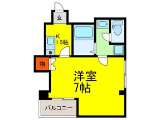 カサビエント大手前【7階】の間取り