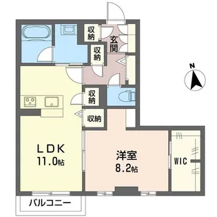 シンシアコート B【2階】の間取り