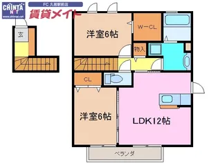 サウス・ルミエール【2階】の間取り