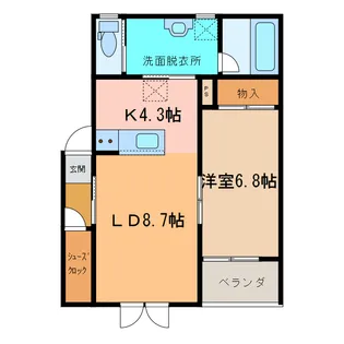 TOWNさくら220【2階】の間取り