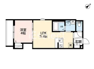 セレニテヴェール【1階】の間取り