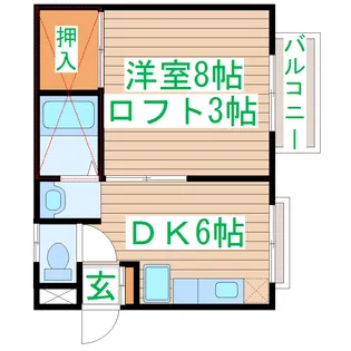 KDハイツ【1階】の間取り