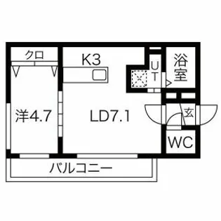 ファクター麻生【3階】の間取り