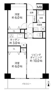T s garden東尾久(旧グランコート東尾久)【4階】の間取り