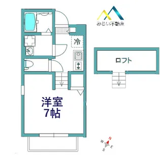 仮)Villa Raccoon 桜木町【2階】の間取り
