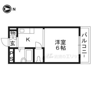 パークサイドマンション【3階】の間取り