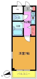 セゾン中山【2階】の間取り