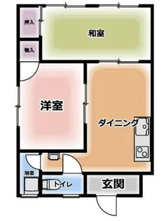 マンションひばり【1階】の間取り