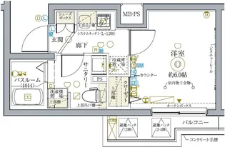 クレヴィスタ新小岩【4階】の間取り