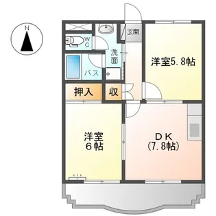 エクセレント【2階】の間取り