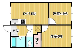 TKハイツ【1階】の間取り