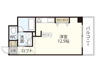 XーSELLヒラモト平和大通り【5階】の間取り