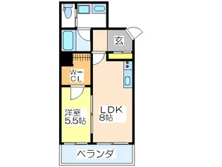 ア-バネックス南堀江【4階】の間取り