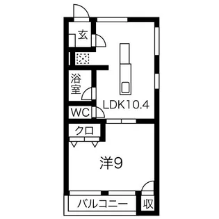 第3ハイツ志津【2階】の間取り
