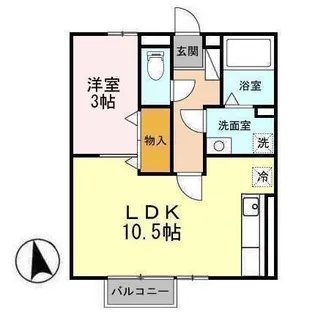セジュールSE秀B【1階】の間取り