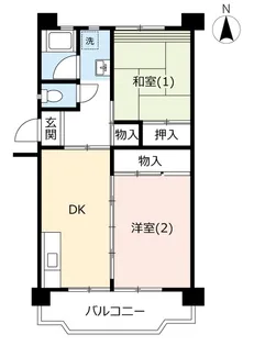 UR所沢パークタウン駅前通り【5階】の間取り