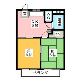 エクレール楠【1階】の間取り