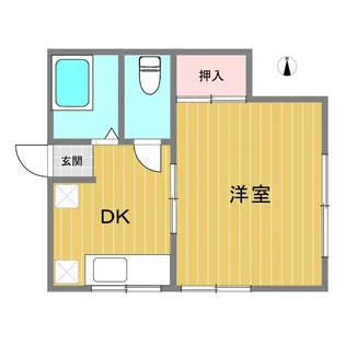 駅東コーポラス【2階】の間取り