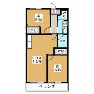 ハピネス飯田1号館【3階】の間取り