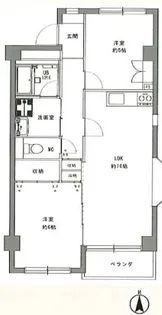ラーク市川【4階】の間取り
