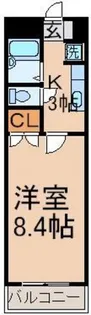 ボヌール五番館【4階】の間取り