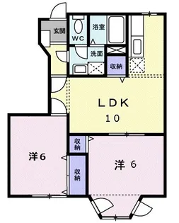 シェルマン【1階】の間取り