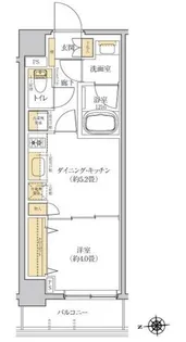 グレーシアフィット羽沢横浜国大【2階】の間取り