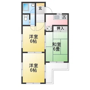 ボーセジュール【3階】の間取り