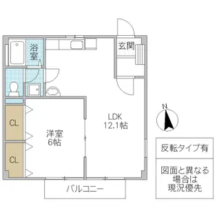 ニューシティ木村【2階】の間取り