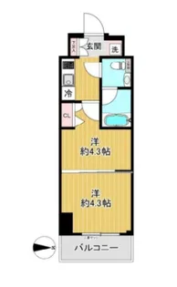 スパシエ蒲田グランドタワー【4階】の間取り