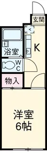 ファビュラス清華【1階】の間取り