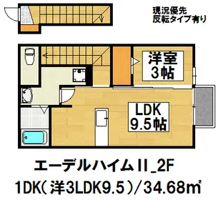 エーデルハイムII【2階】の間取り