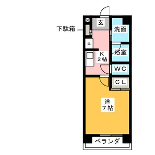 ラフィネ多屋III【3階】の間取り