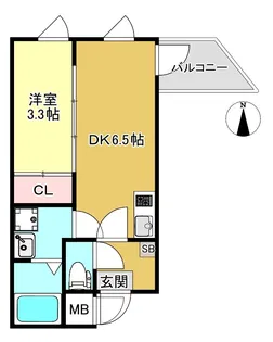 GRAND BRILLER西七条【4階】の間取り