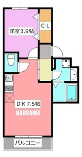 ラシーネルーチェ【3階】の間取り