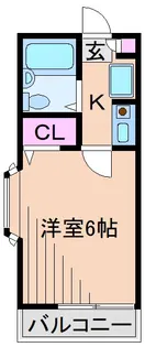 ラヴィー大倉山【2階】の間取り