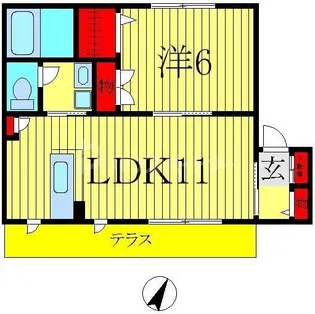 NTドミールII【1階】の間取り