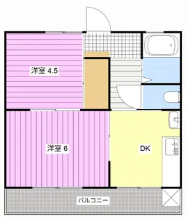 サンパークハイツI【2階】の間取り