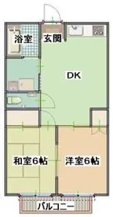 ベルフォレスト【1階】の間取り