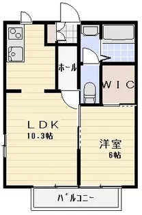 ソレイユMM A【1階】の間取り