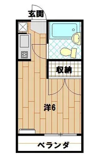 エクセリーヌ山手【2階】の間取り