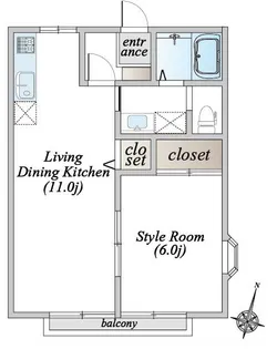 ビーライン指扇【2階】の間取り