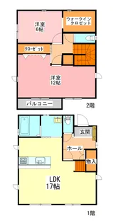 山口県山口市朝田【一戸建】の間取り