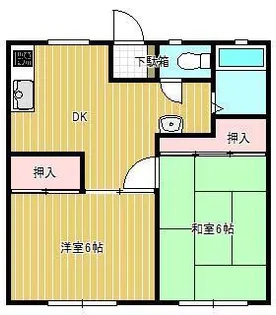 パナハイツ聖【2階】の間取り