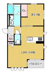 セントラル古江II【2階】の間取り