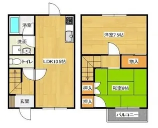 グリーンハイツ A棟の間取り