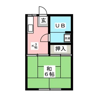 布川ハイツ【1階】の間取り