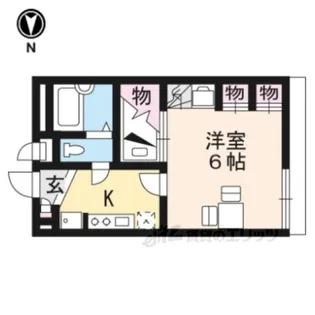 レオパレスBROWNIE【2階】の間取り