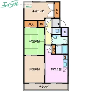 シオス【2階】の間取り