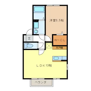 ノース・ウエスト蘇原B【2階】の間取り